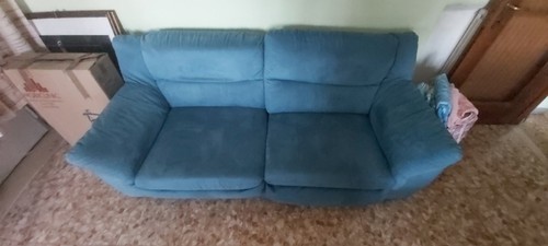 Divano blu alcantara - blu,