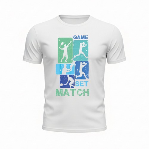 Maglia bianca tennis game - maglia,