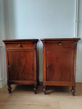 COPPIA DI COMODINI ANTICHI STILE CAPPUCCINO LUIGI FILIPPO metà del XIX secolo