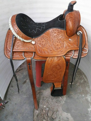 Sella western pelle - in, roping