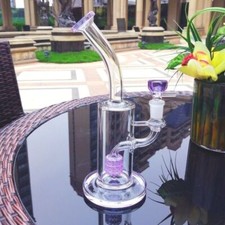 Tubo acqua bong vetro viola