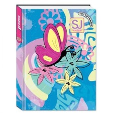 DIARIO SCUOLA SEVEN SJ GIRL FARFALLE FIORI MISURA STANDARD NON DATATO