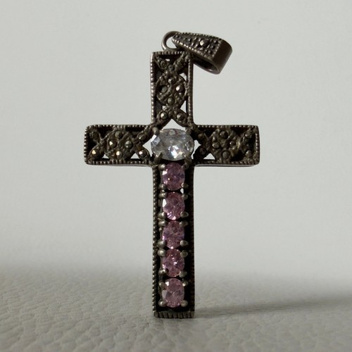 Ciondolo croce argento - argento, 925