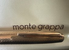 🔴 MONTEGRAPPA penna stilografica laminata a pistone pennino ORO 14KT M vintage
