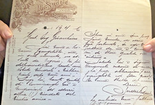 Lettera 1906 luigi sudriè - 1906,