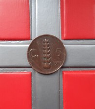 (£)   5 Centesimi 1931 (Spiga