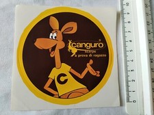 CANGURO SCARPE PER RAGAZZI Adesivo da collezione ORIGINALE Anni 80 mai attaccato