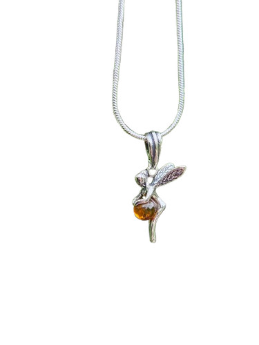 Collana ambra angelo - , ciondolo