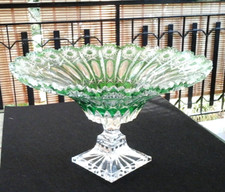 SPLENDIDO CENTRO TAVOLA IN CRISTALLO - INTEGRO - VINTAGE - CM. 30 X 19