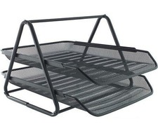 Portadocumenti Da Scrivania 2 Ripiani Raccoglitore Documenti Organizer Ufficio