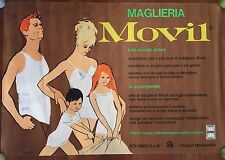 MANIFESTO POSTER,VINTAGE MAGLIERIA INTIMA MOVIL POLYMER,FRANCO GRIGNANI ARTWORK