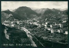 Savona Finale Ligure Borgo e Castel Gavone Foto FG cartolina MZ4862