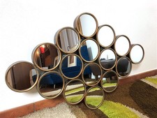 SPECCHIO VINTAGE ANNI 80 WAIMEA MODERNARIATO FORNITURE TEAK MIRROR century home