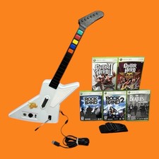 Lotto Bundle Guitar Hero II Xplorer Explorer Controller Rock Band Beatles Xbox 360