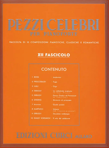 Pezzi celebri per - celebri, pianoforte