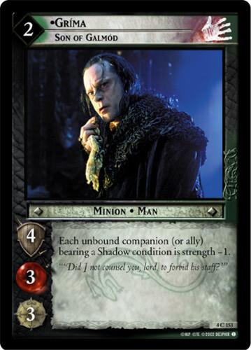 Lotr grima son galmod - lotr:, grima,