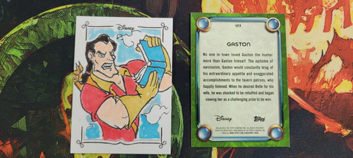 Disney gaston signed art - 1/1,