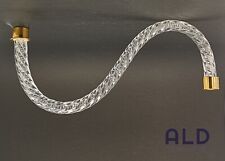 Ricambio per lampadario in vetro cristallo braccio boccolo oro 30cm 12"