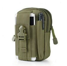 Marsupio borsello tattico campeggio uomo donna unisex no cintura VERDE MILITARE