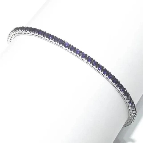 Bracciale tennis oro bianco - in,