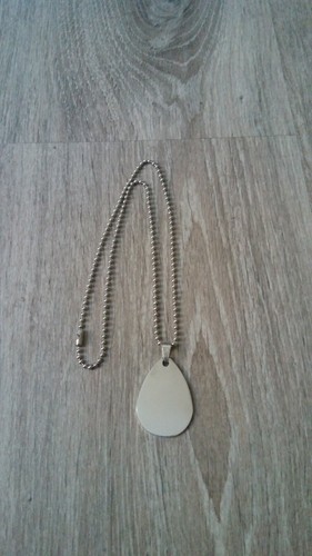 Collana acciaio con - in,