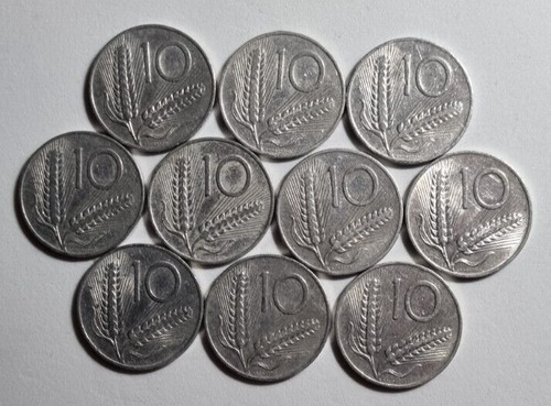 Lire 1955 lotto 10 monete - 1955,