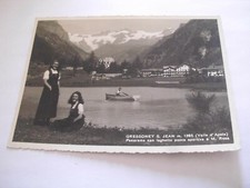Aosta - Gressoney S. Jean m. 1385 panorama con laghetto pesca sportiva e M. Rosa