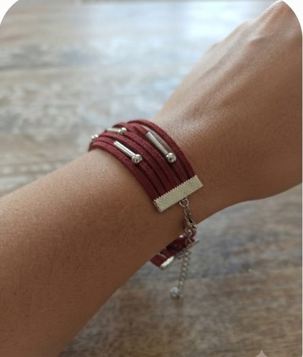 Bracciale multifilo ecopelle