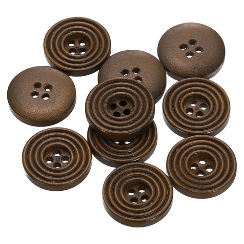 10pcs bottoni legno fai - da, te