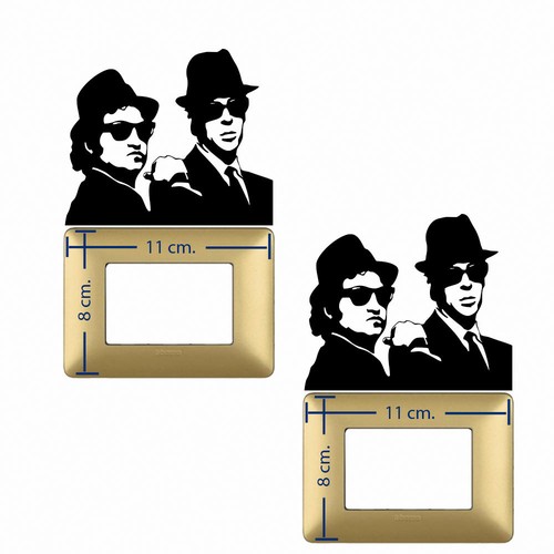 Blues brothers adesivi - blues,