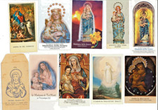 LOTTO 10 SANTINI DEVOZIONALI MODERNI LOCALI DELLA SICILIA:-SOGGETTO: LA MADONNA