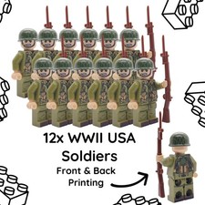 NONE LEGO WW2 USA Soldiers -