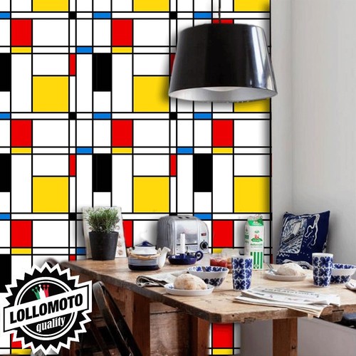 Carta parati mondrian art - da,