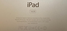 Apple iPad silver 16GB with