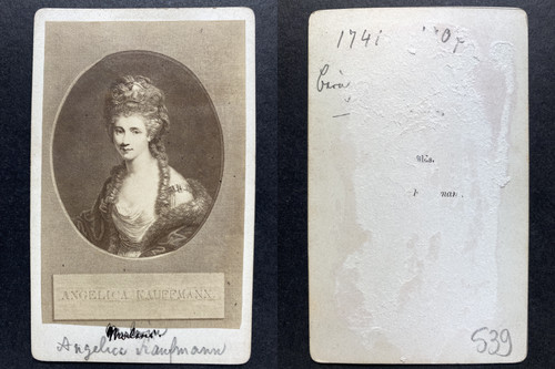 Angelica kauffmann vintage cdv - angelica,