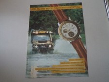 advertising Pubblicità 1990 OROLOGIO CAMEL TROPHY WATCH MULTICHRONO e LAND ROVER