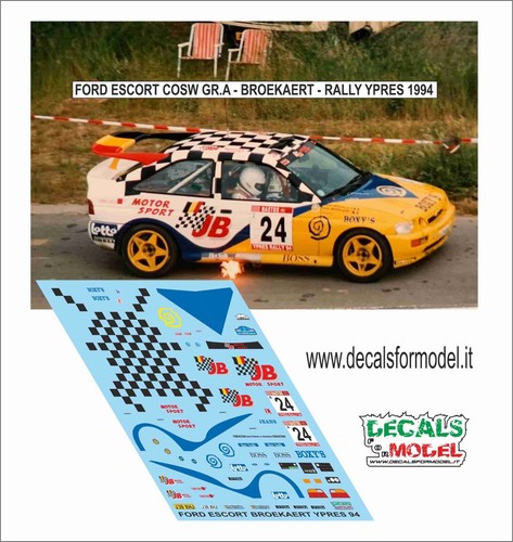 Decals ford escort cosw - 1:43,