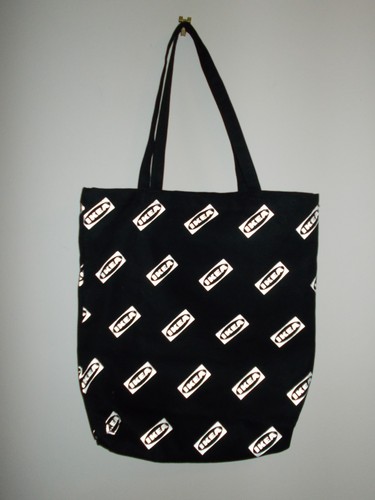 Borsa ikea tela nera nuova - ikea,