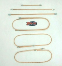 KIT TUBI FRENO IN RAME PER FIAT TOPOLINO C Dal telaio (Vedi nota)  10X1,25 mm