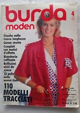 Burda 1986/4 con cartamodelli: Giacche, gonne strette, pulls, nuove tinte