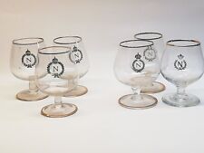 NAPOLEON NAPOLEONE  6 BICCHIERI BRANDY COGNAC IN VETRO GLASS VERRE VINTAGE