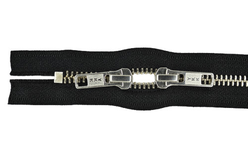Chiusura lampo nera metallo - nera,