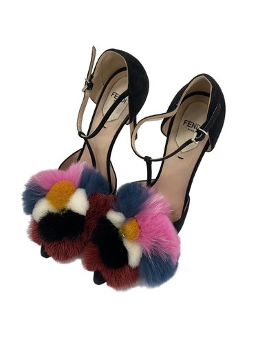 Fendi decolte pelliccia nero