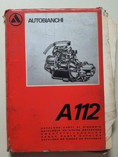 AUTOBIANCHI A112  Catalogo Parti di Ricambi  Originale 1970