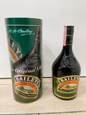 bottiglia mai aperta BAILEYS IRISH CREAM scatola in latta verde liquore 700 ml
