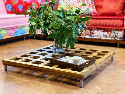 Base legno teak per - teak,