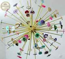 Grande Agata Lampada Naturale Sassi Luci Premium Ottone Illuminazione