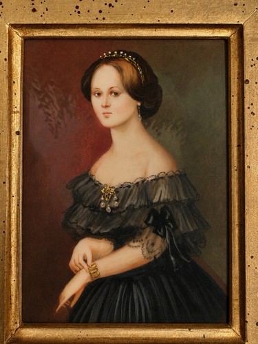 Ritratto signora pizzo - ritratto,