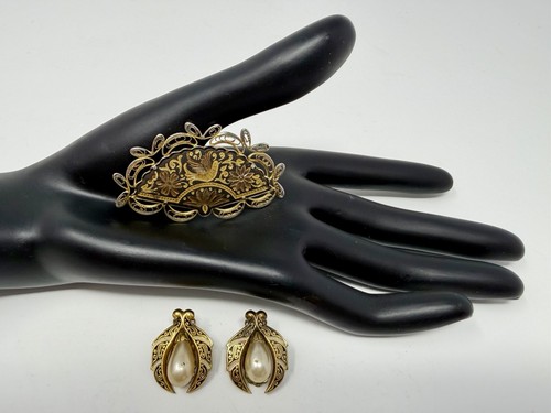 Set orecchini spilla ventaglio