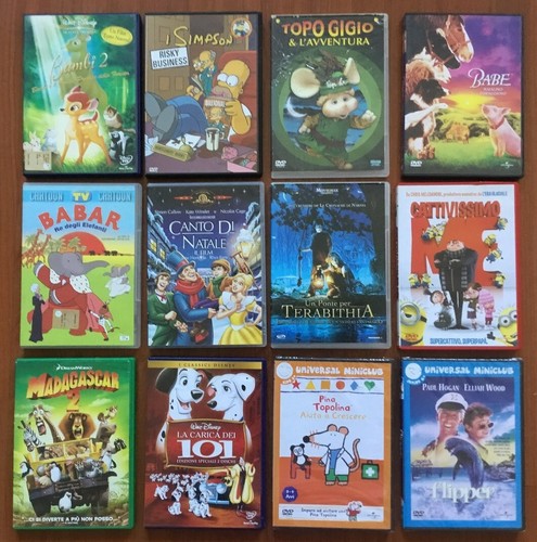 Lotto dvd cartoni animati e - 12,